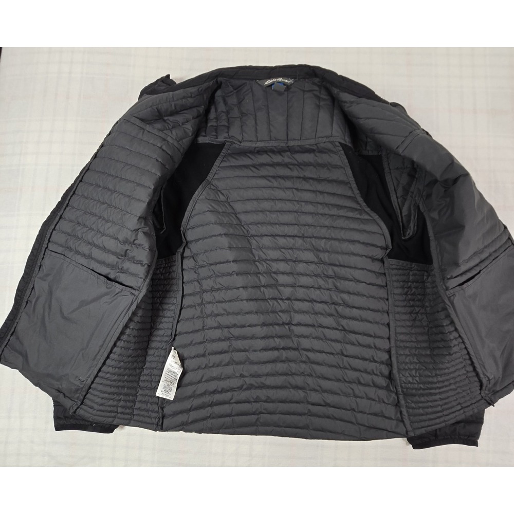 Eddie Bauer First Ascent Men Packable Puffer Jacket Stormdown 800 Black L - Picture 15 of 16